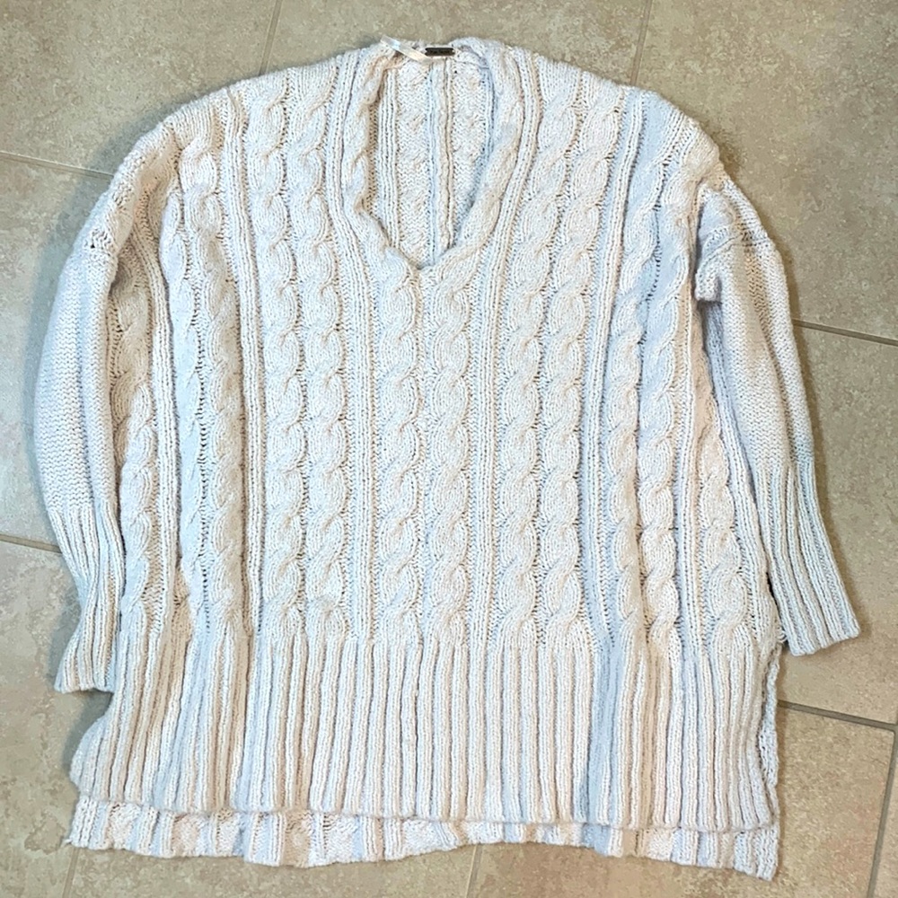 Free People Cable Knit Sweater